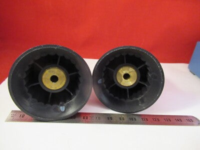 LEICA LEITZ DMRB LOT SET of KNOBS MICROSCOPE PART AS PICTURED #10-A-93