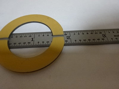 LARGE QUARTZ SINGLE CRYSTAL LOAD CELL PIEZOELECTRIC BLANK GOLD COAT PIEZO #AL-32