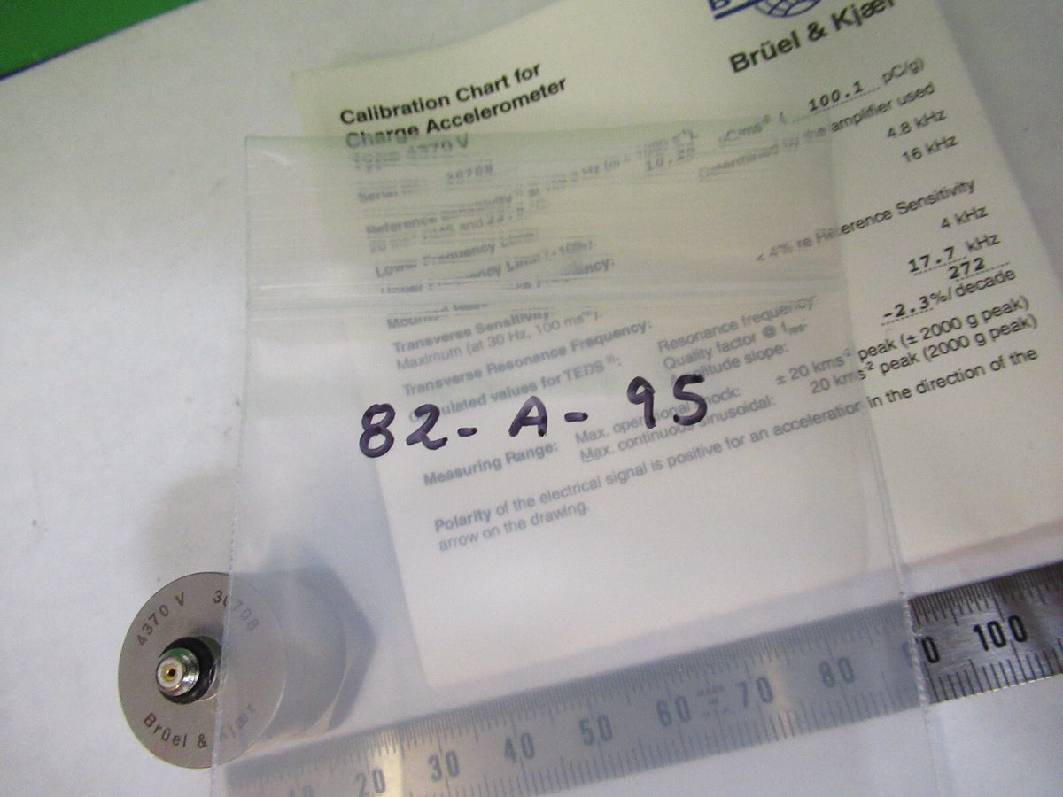 BRUEL KJAER  4370V ACCELEROMETER TEST VIBRATION AS PICTURED 82-A-95