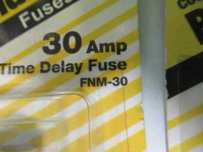 LOT 4 pcs BUSSMANN FUSES TIME DELAY 30 AMPS AS PICTURED T6-B-16