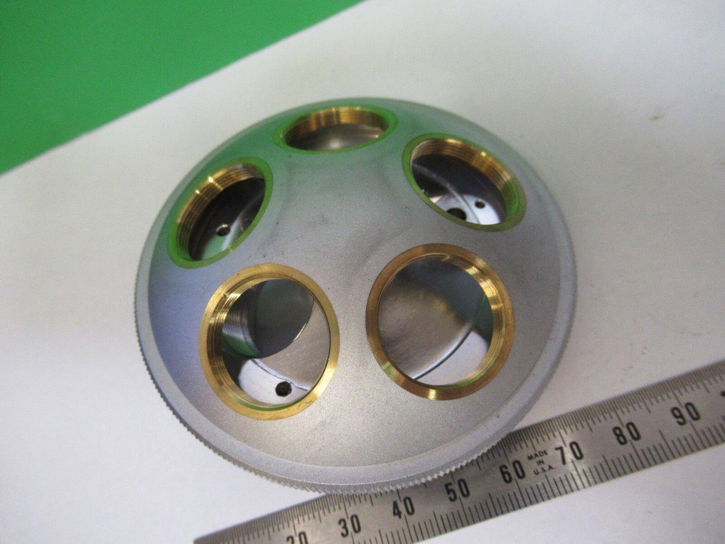 OLYMPUS JAPAN QUINTUPLE NOSEPIECE MICROSCOPE PART AS PICTURED 18-FT-01