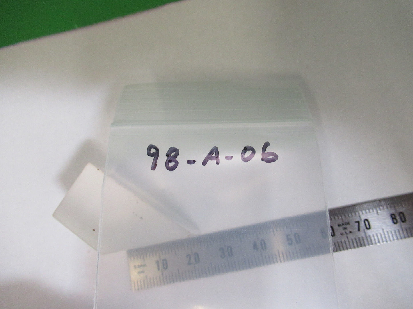 BAUSCH LOMB GLASS PRISM OPTICS MICROSCOPE OPTICAL PART AS PICTURED 98-A-06