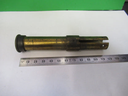 Antique Brass Tubus Ocular Unknown Microscope Part
