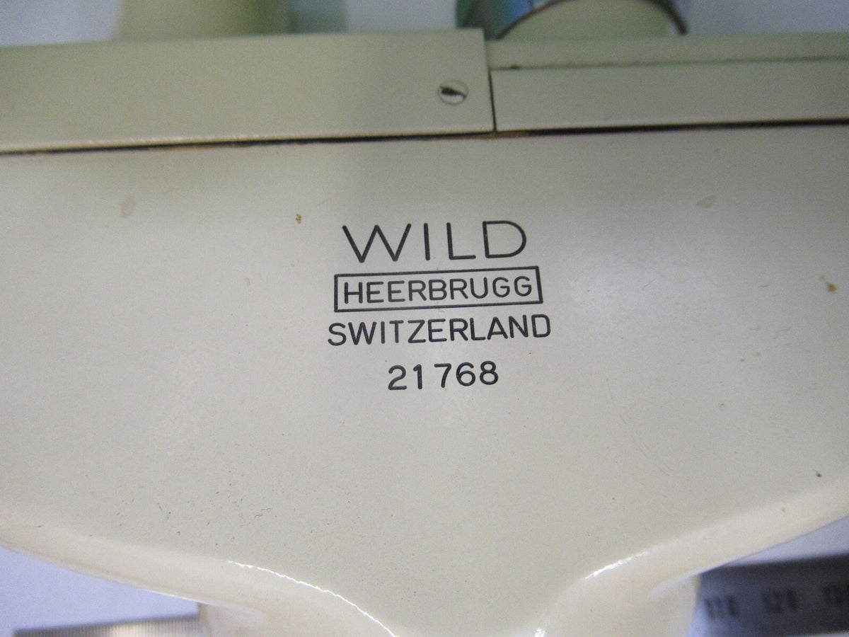 WILD HEERBRUGG SWISS BINOCULAR HEAD OPTICS MICROSCOPE PART AS PICTURED &R9-B-24