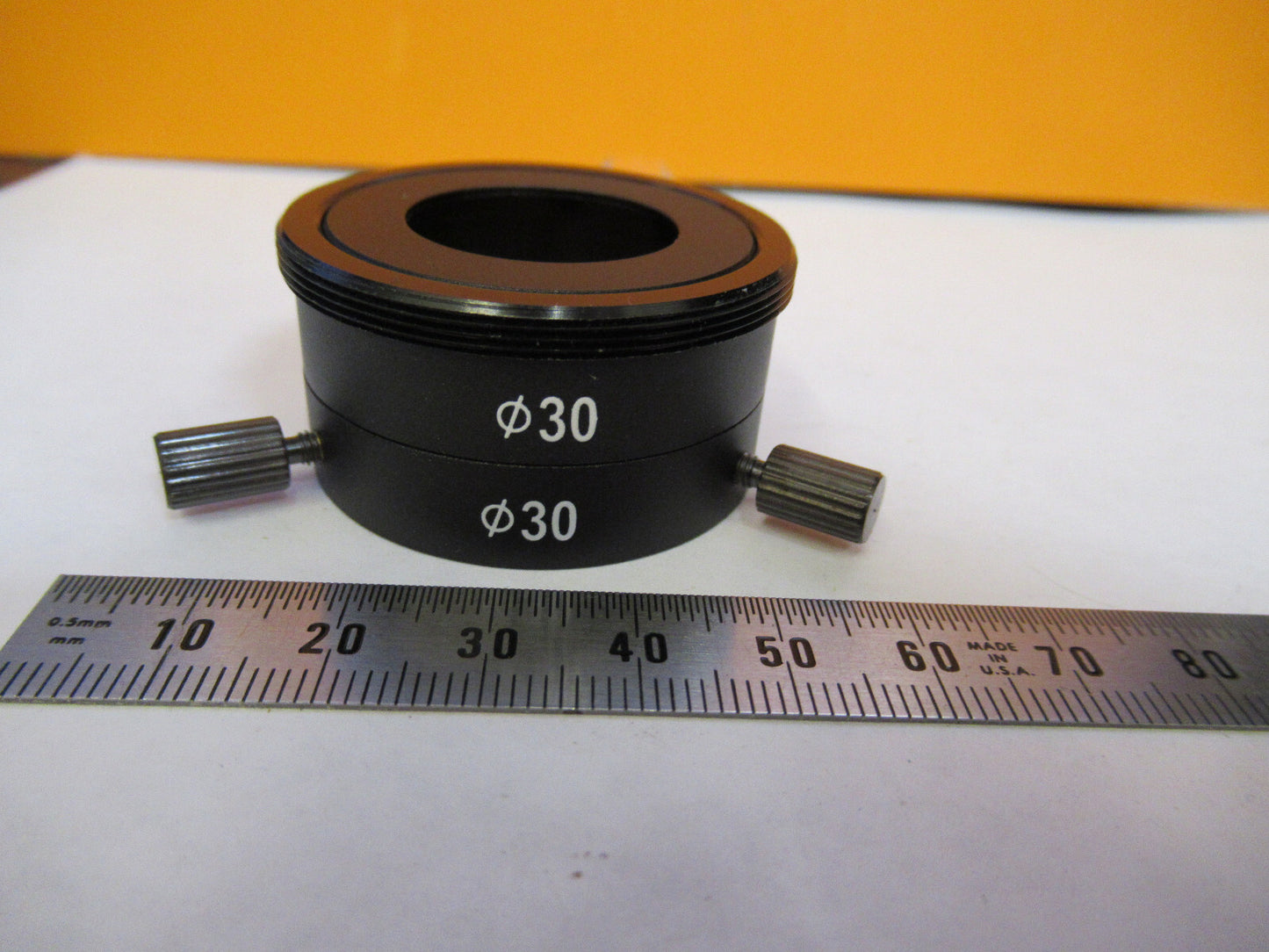 MOTIC 30mm ADAPTER CAMERA MICROSCOPE PART AS PICTURED 72-C-05