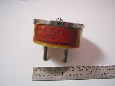 VINTAGE WWII QUARZ FUNKKRISTALL 1870 KC FREQUENZSTEUERUNG BIN#2B i