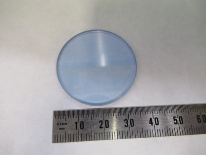 ZEISS GERMANY GLASS FILTER LIGHT BLUE OPTICS MICROSCOPE PART AS PICTURED V8-B-26