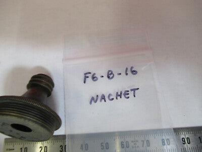 Antique Brass Nachet Objective France Microscope Part