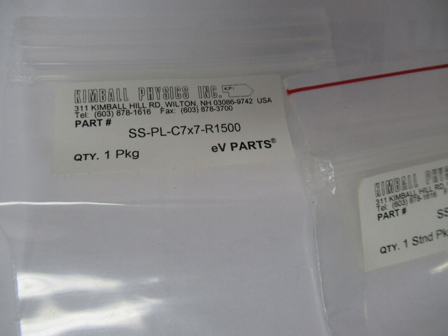 KIMBALL PHYSICS eV LOT PARTS HIGH VACUUM RATED AS PICTURED  #W1-A-37