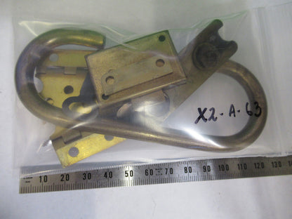 ANTIQUE BAUSCH LOMB LOCK KEY HINGES HANDLE MICROSCOPE PART AS PICTURED X2-A-63