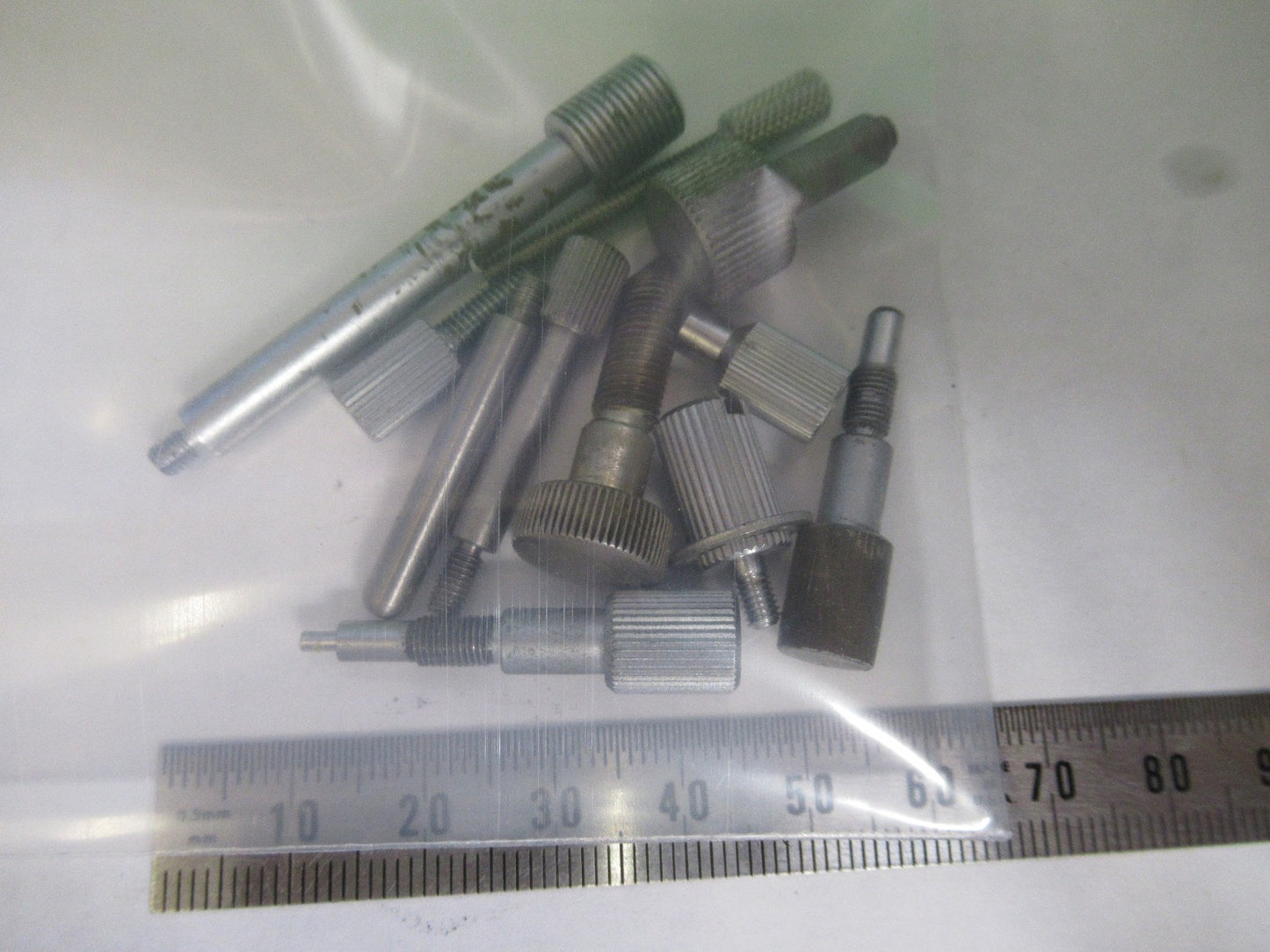 OLYMPUS JAPAN LOT SCREWS MICROSCOPE PART AS PICTURED AS PICTURED W3-C-36