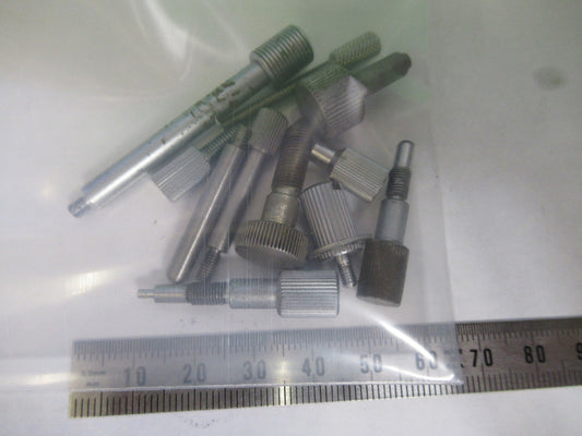 OLYMPUS JAPAN LOT SCREWS MICROSCOPE PART AS PICTURED AS PICTURED W3-C-36