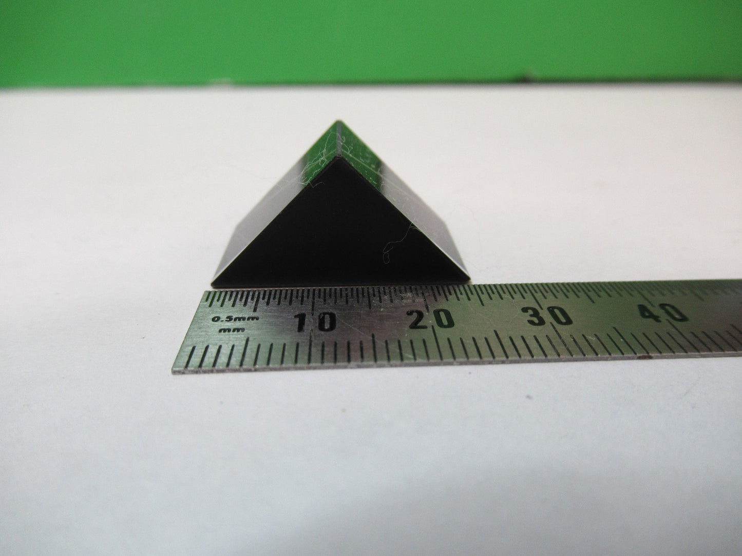 OPTICAL PRISM GLASS OPTICS  MICROSCOPE PART AS PICTURED T5-A-92