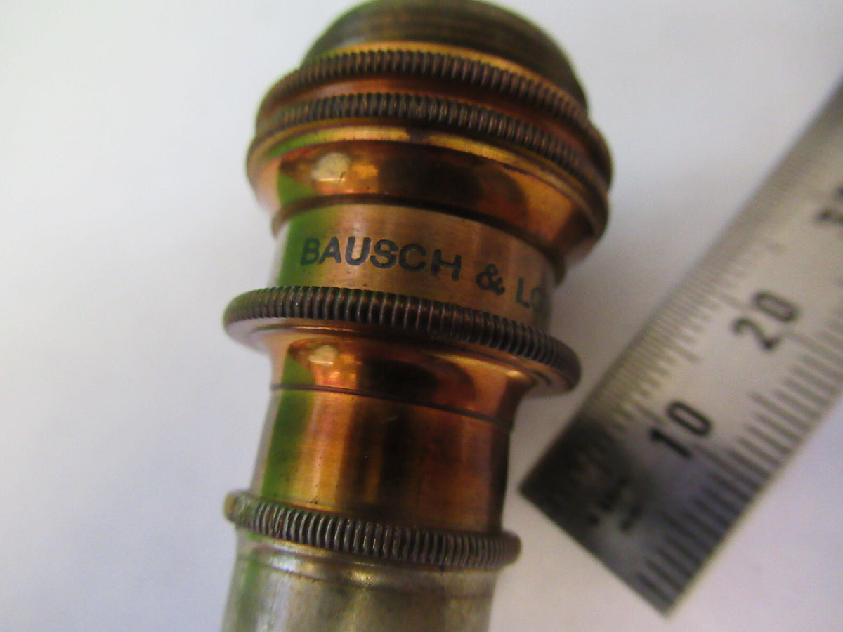 ANTIQUE BAUSCH LOMB BRASS OBJECTIVE 1.9mm MICROSCOPE PART AS PICTURED S1-B-20