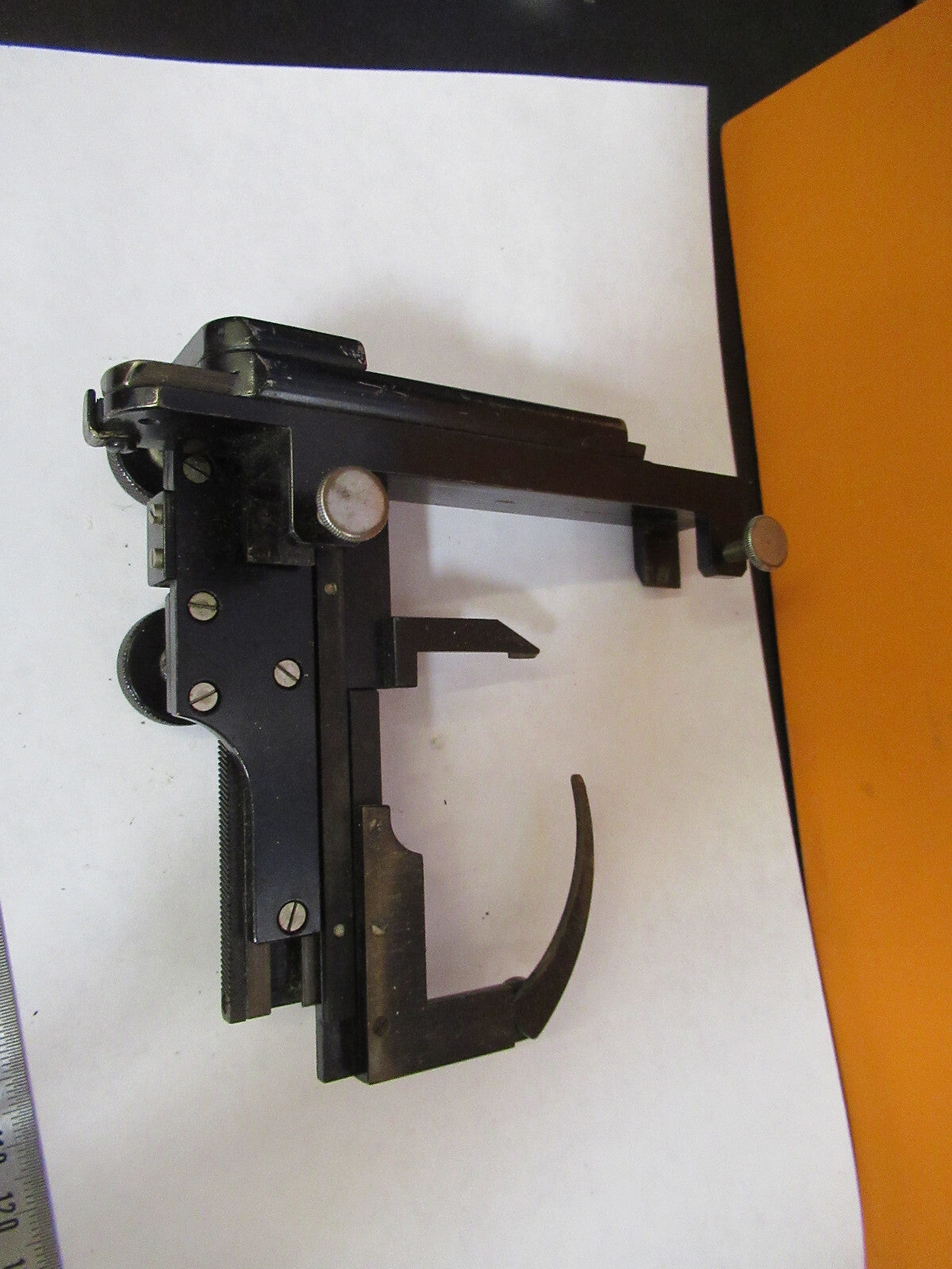 ANTIQUE SPENCER AO XY STAGE CLIP MICROSCOPE PART AS PICTURED Y3-A-31