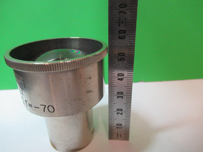 CARL ZEISS JENA HOMAL II f=-70 EYEPIECE MICROSCOPE PART OPTICS AS PIC &R3-B-107