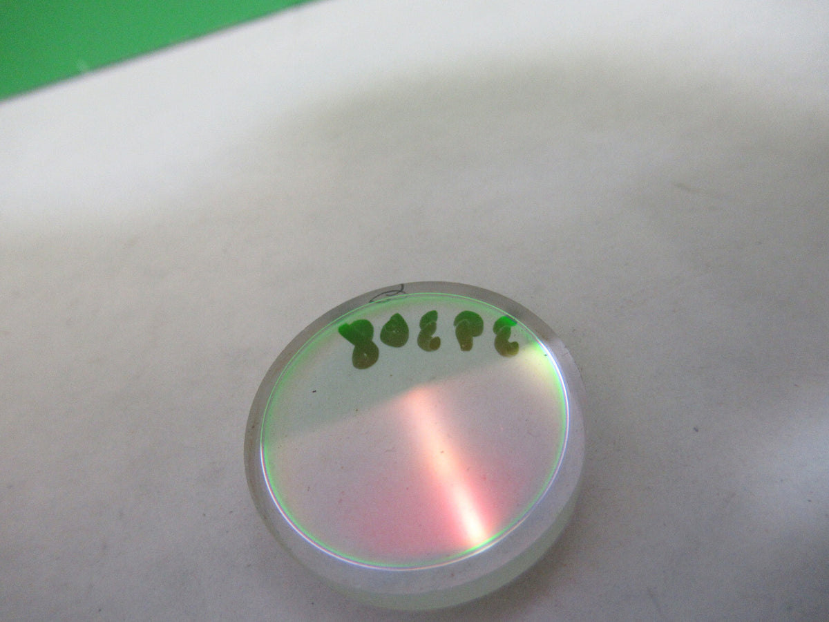 OPTICAL FLAT COATED OPTICS LASER OPTICS  AS PICTURED S7-A-15