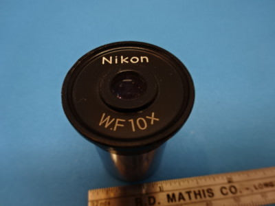 Nikon WF10X Eyepiece Ocular Microscope Part Optics AS IS