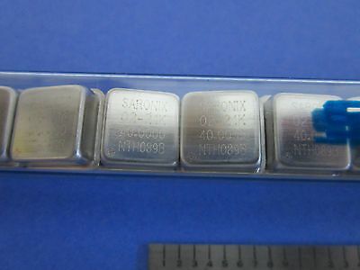 LOT 20 EA SARONIX QUARTZ OSCILLATOR FREQUENCY 40 MHz STANDARD