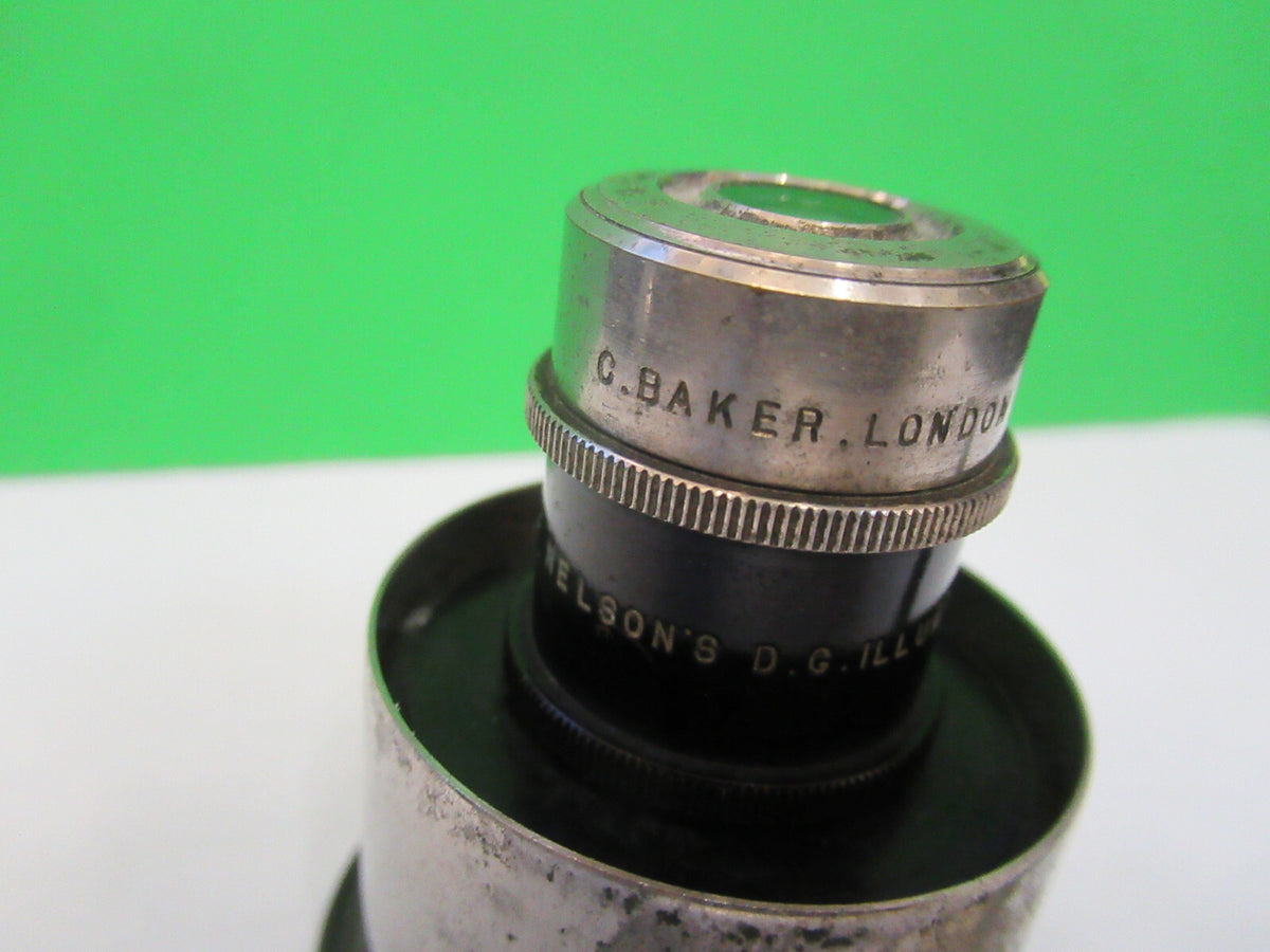 Antique Baker UK Condenser Rare Microscope Part