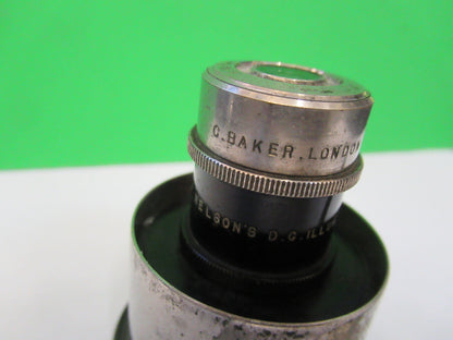 Antique Baker UK Condenser Rare Microscope Part