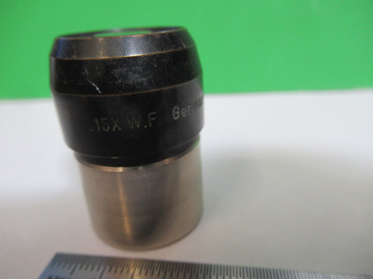 Antique Unknown 15X Wf Ocular Eyepiece Microscope Part