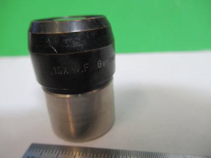 Antique Unknown 15X Wf Ocular Eyepiece Microscope Part