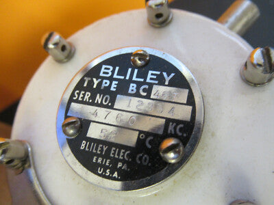 BLILEY ELECTRIC BC46  RARE QUARTZ CRYSTAL FREQUENCY CONTROL AS PIC #FT-1-B-16
