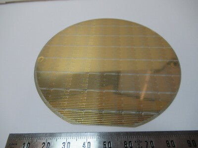 Sapphire Wafer Crystal with Components Platinum Gold Coat