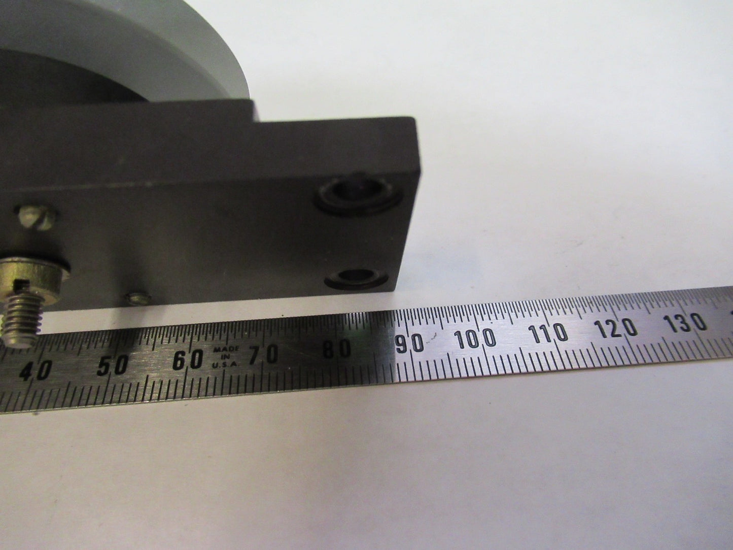 AUS JENA GERMANY MOUNTED MIRROR OPTICS MICROSCOPE PART AS PICTURED T2-A-44