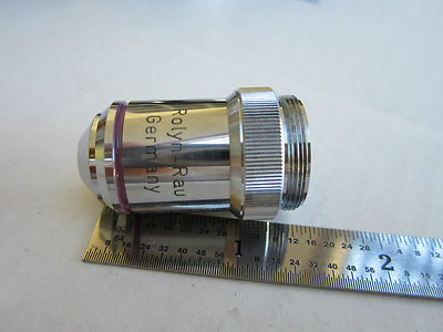 Optical Microscope Part Objective Rolyn Optics Rau Germany 10X Optics Dwr