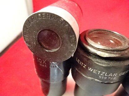 FÜR TEILE LOS 7 EA OKULARE LEITZ + AO MIKROSKOPTEIL OPTIK WIE BESEHEN &amp;U7-B-41