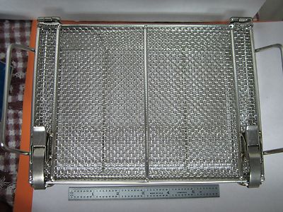 STAINLESS STEEL MESH CONTAINER CLEANING LASER OPTICS  BIN#A3-SQ