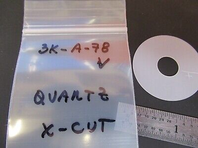 QUARTZ PLATE SINGLE CRYSTAL PIEZOELECTRIC X-CUT PIEZO PART AS PICTURED &3K-A-78