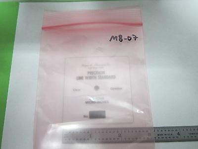 ROGER SHERMAN STANDARD PRÄZISIONSLINIE BREITE MIKRON OPTIK BIN#M8-07