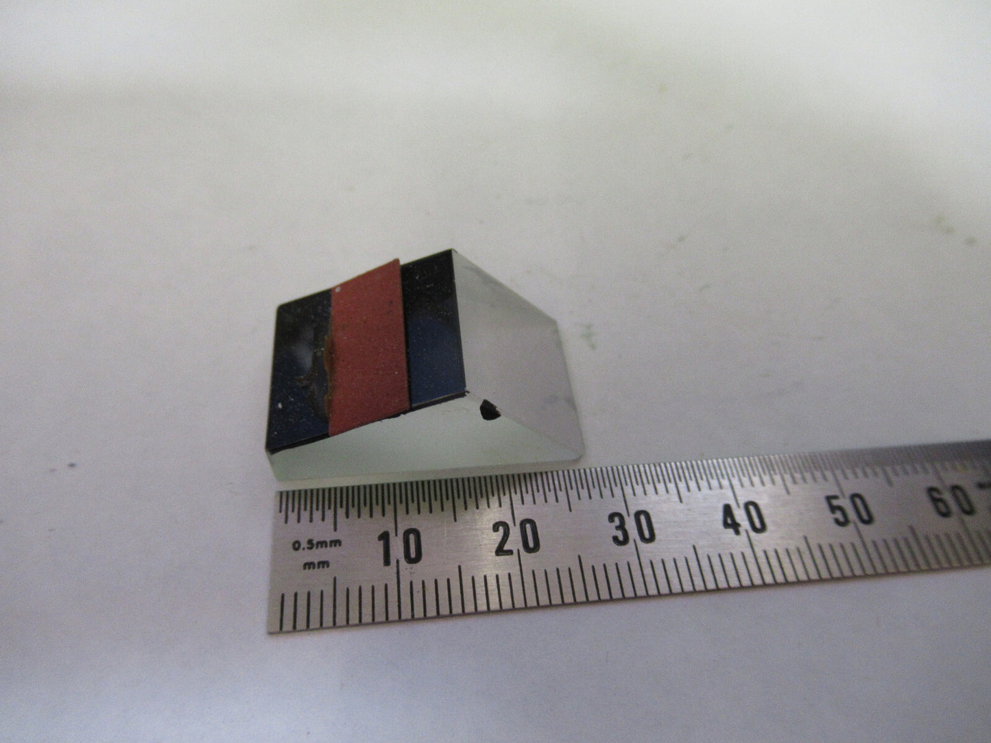 BAUSCH LOMB GLASS PRISM OPTICS MICROSCOPE PART AS PICTURED &G2-A-90