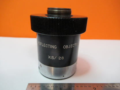 EALING REFLECTING OBJECTIVE 15X OPTICS MICROSCOPE PART AS PICTURED &A2-A-07