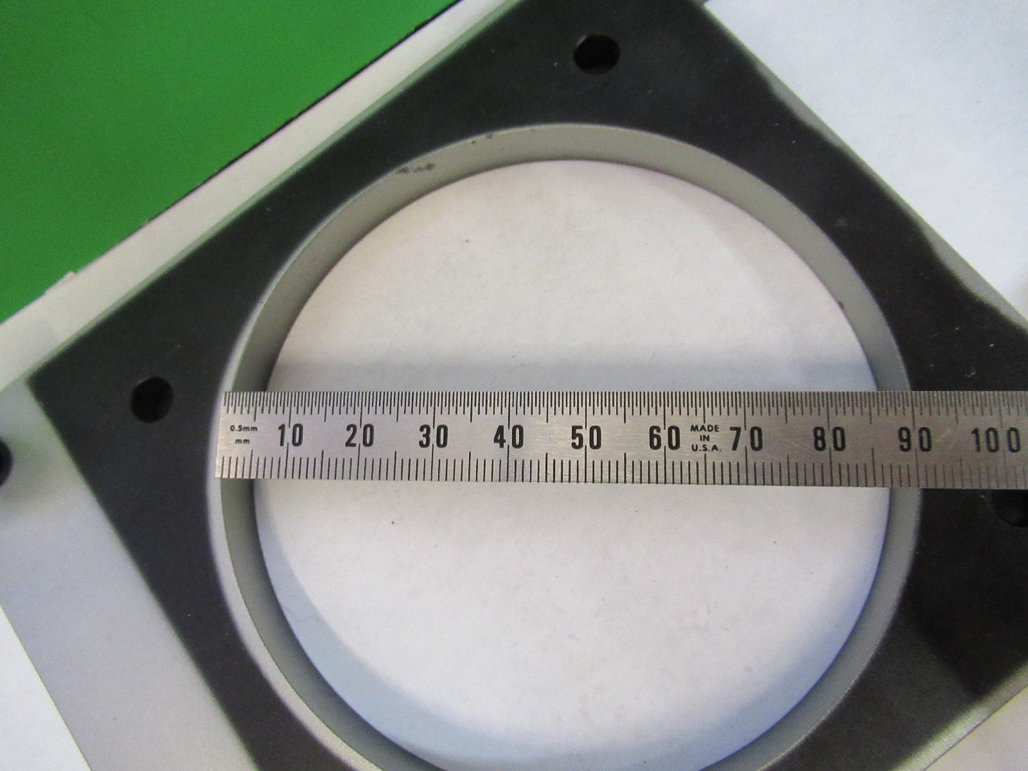 MITUTOYO JAPAN ADAPTER STAGE MICROSCOPE PART AS PICTURED T2-A-43