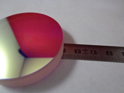 OPTICAL FLAT ZERODUR 75mm DIA DICHROIC MIRROR 1/10 wave LASER OPTICS &6-A-42