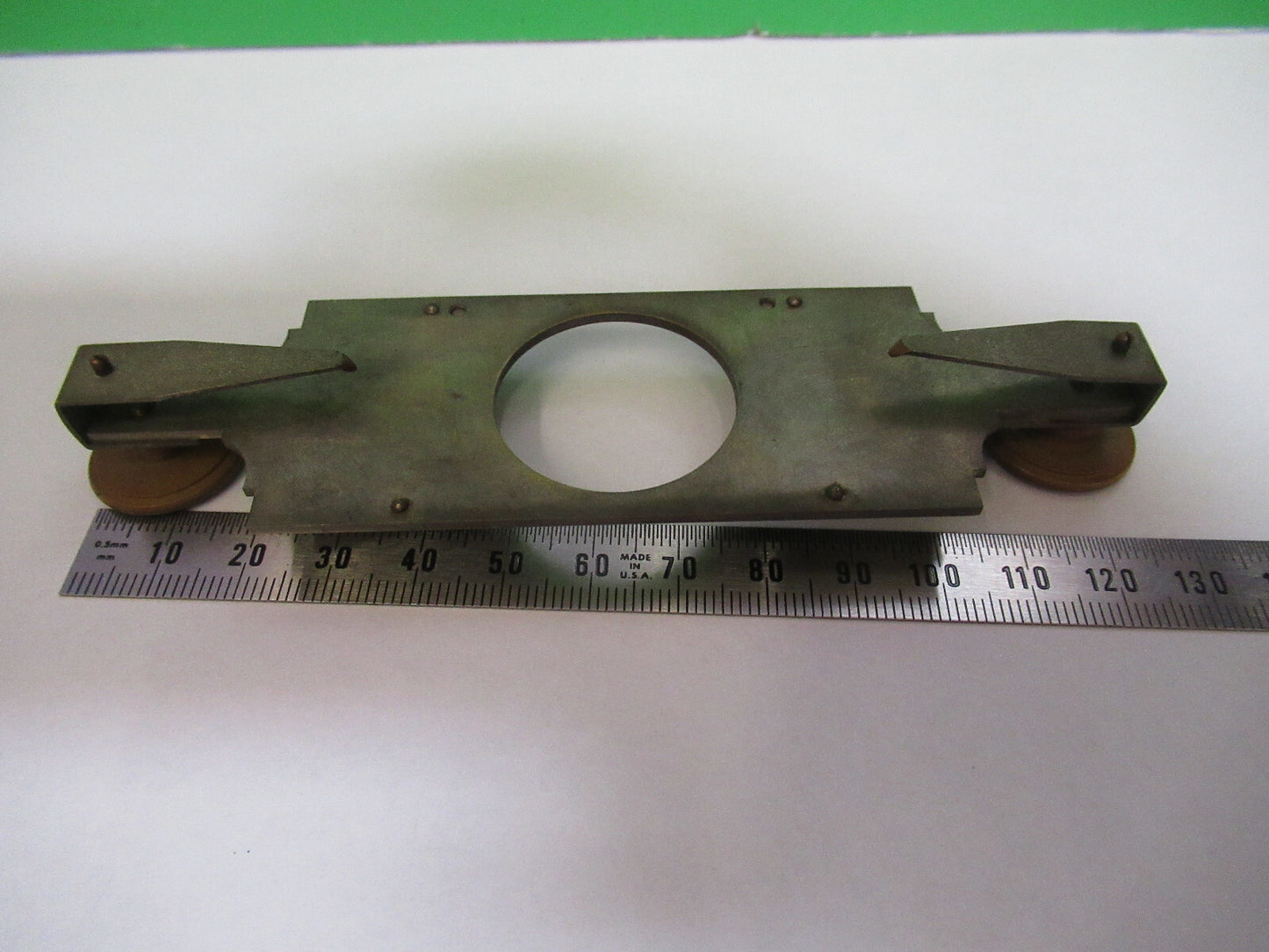 Antique Brass Bausch & Lomb 1870's Stage Clip Microscope Part