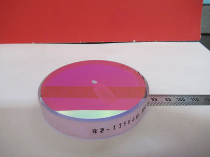 Optical Flat Fused silica Holed Laser Optics Dichroic Coated