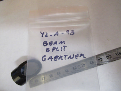 GAERTNER MOUNTED BEAM SPLITTER OPTICS MICROSCOPE PART AS PICTURED Y2-A-93