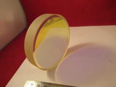 OPTICAL FLAT 1/10 WAVE COATED ZERODUR BEAM SPLITTER 3" DIAMETER OPTICS &14-A-16
