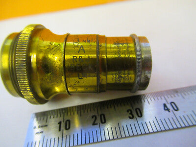 ANTIQUE RJ BECK UK BRASS OBJECTIVE MICROSCOPE PART AS PICTURED P9-A-62