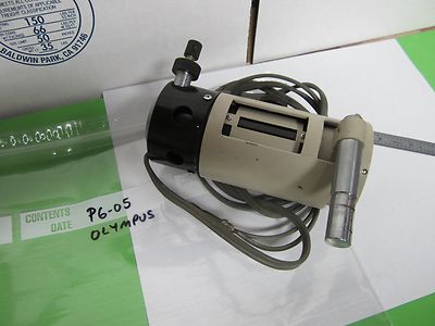 MICROSCOPE PART OLYMPUS JAPAN ILLUMINATOR HOUSING OPTICS AS IS  BIN#P6-05
