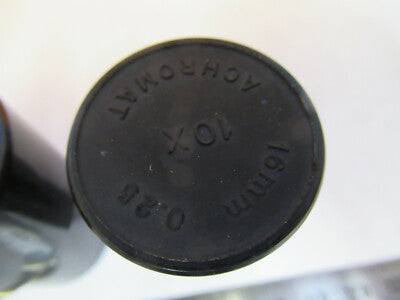 LOT BAUSCH LOMB EMPTY PLASTIC OBJECTIVE CANISTER MICROSCOPE PART AS PIC W3-B-28