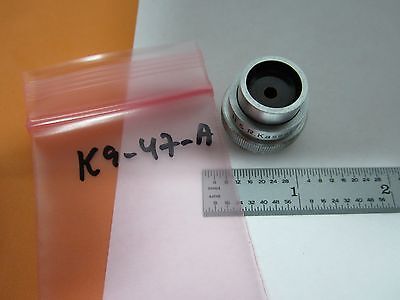 MIKROSKOPTEIL OBJEKTIV HERTEL KASSEL 4X OPTICS AS IS BIN#K9-47-A