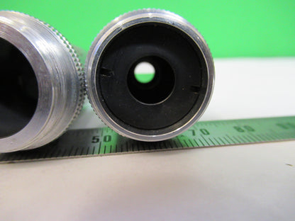 Ernst Leitz Wezlar Lot Objectives 3.5X 10X 45X Microscope Part
