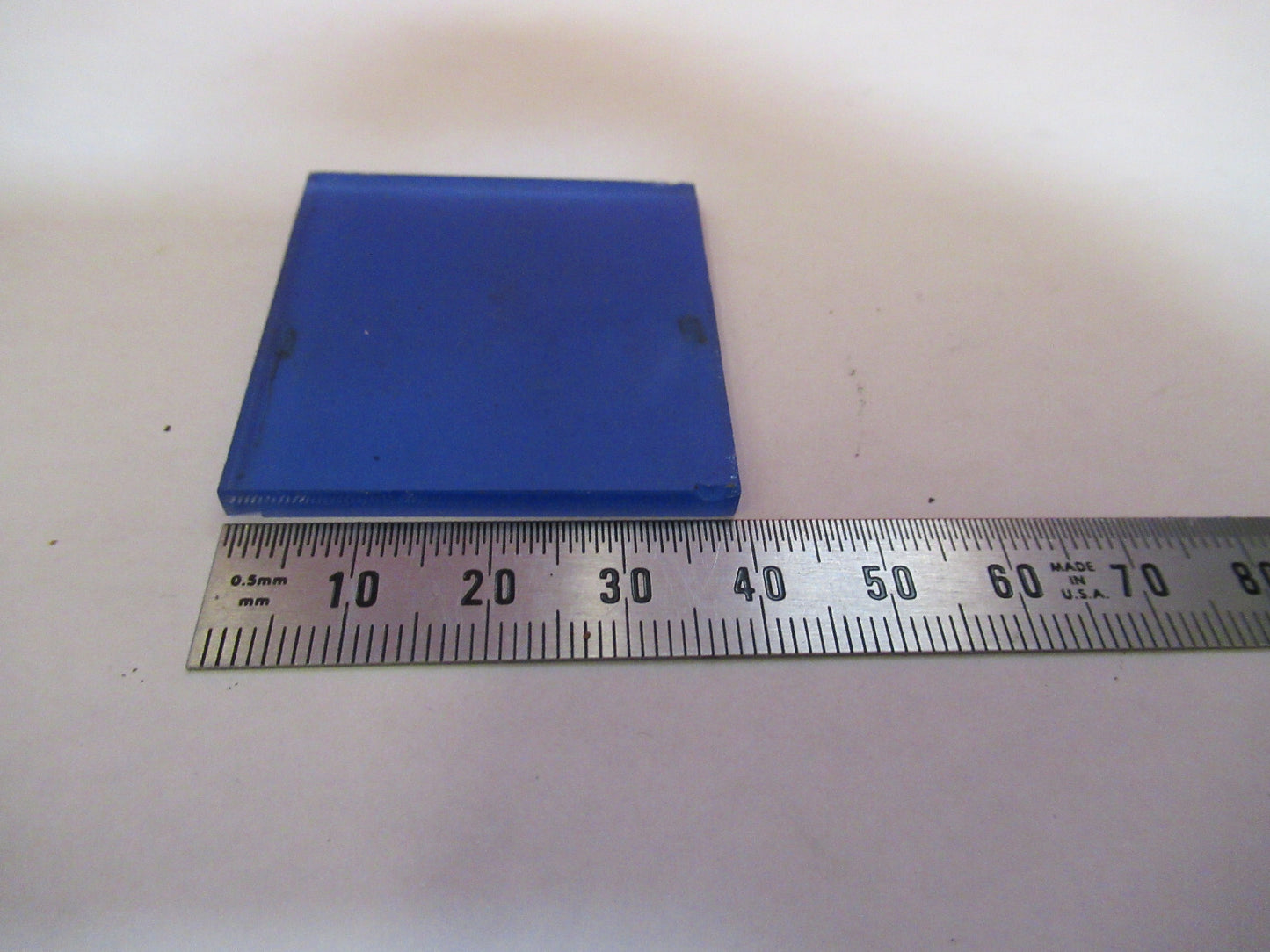 ANTIQUE BAUSCH LOMB BLUE GLASS FILTER OPTICS MICROSCOPE PART AS PICTURED T9-A-24