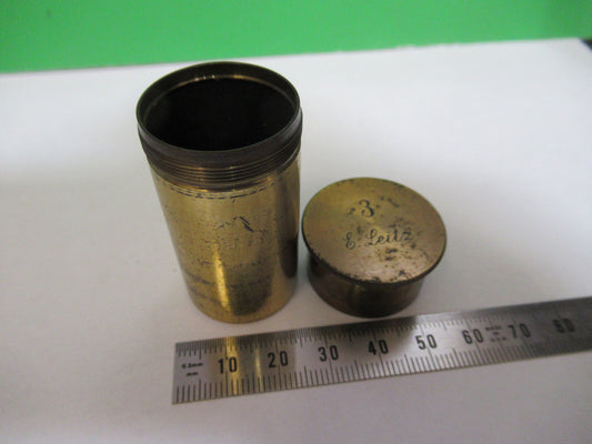Ernst Leitz Brass Empty Canister Antique Microscope Part